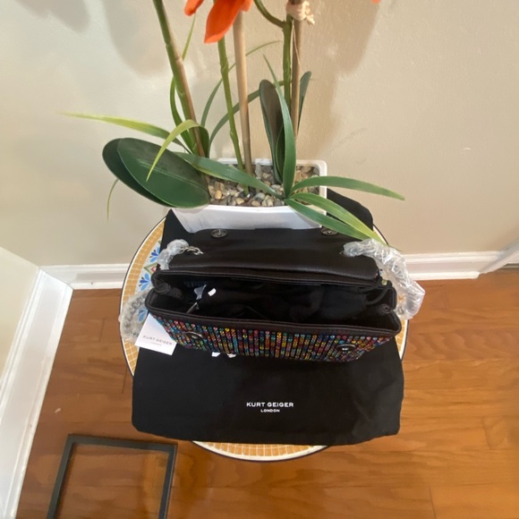 Kurt Geiger London Fabric Medium Kensington Black/Other One Size - Picture 3 of 10